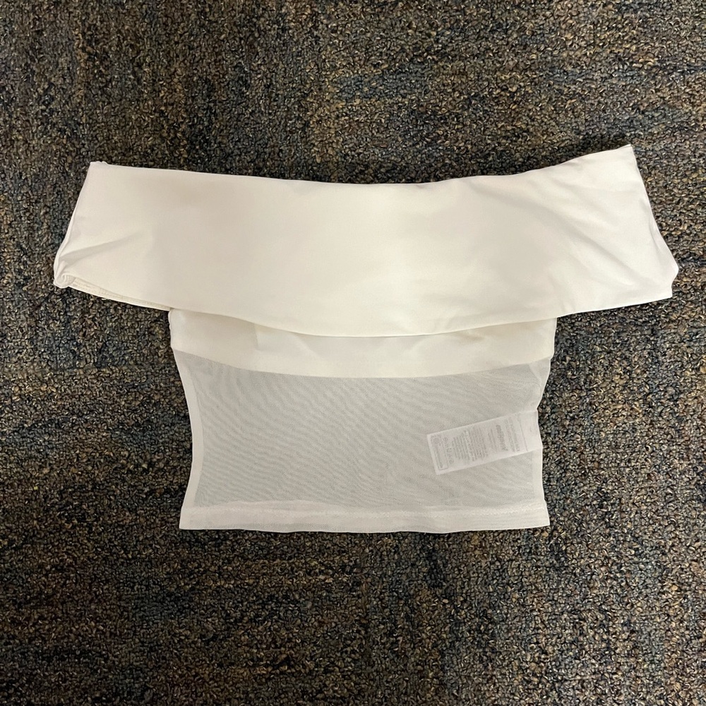 edikted white off the shoulder top